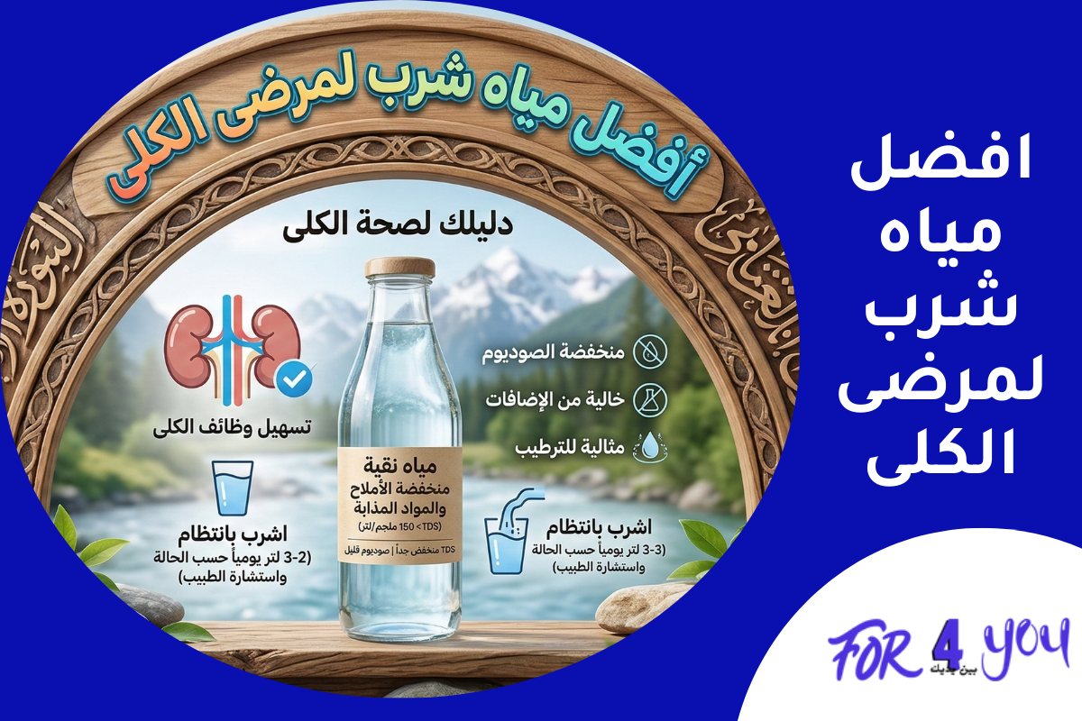 افضل مياه شرب لمرضى الكلى